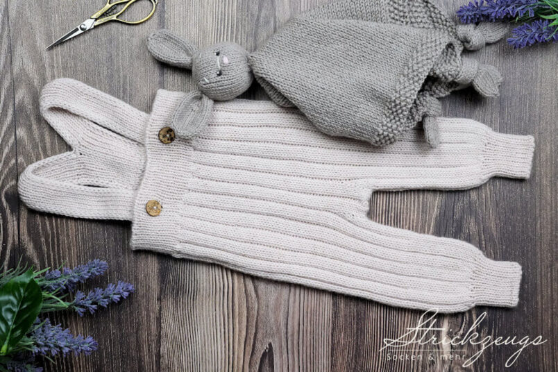 Basse-Hose Baby Trägerhose im Rippenlook